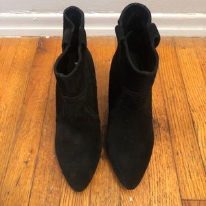 Size 8 Rebecca I’m loft black wedge booties